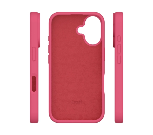 Etteri Silicone Case do iPhone 16 Malinowy
