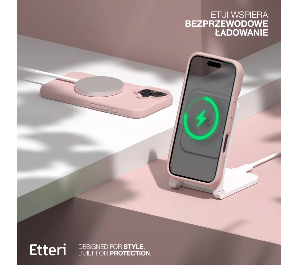 Etteri Silicone Case do iPhone 16 Różowy
