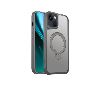 Etui Etteri Matt Mag Ring do iPhone 15 Szary