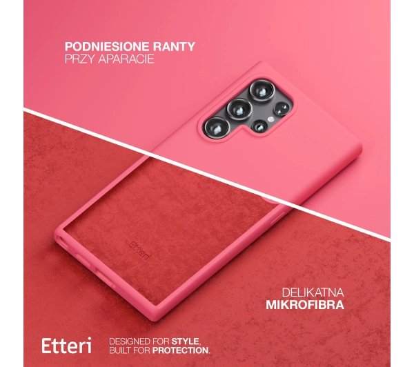 Etteri Silicone Case do Galaxy S25 Ultra Malinowy