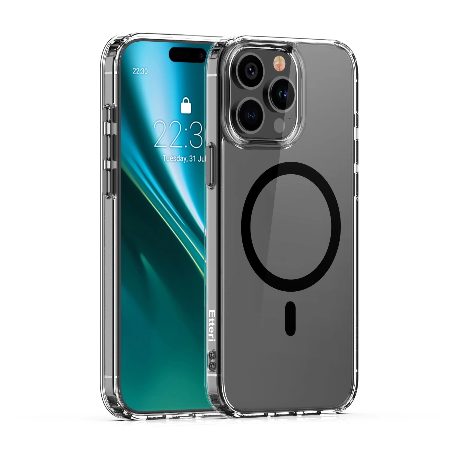 Etui Etteri Color Mag do iPhone 15 Pro Czarny