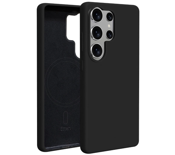 Etteri Silicone Case do Galaxy S25 Ultra Czarny