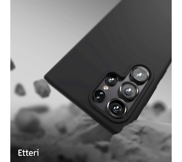 Etteri Silicone Case do Galaxy S25 Ultra Czarny