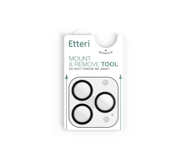 Etteri Camera Lens Protector do iPhone 17 Pro /17 Pro Max Czarny