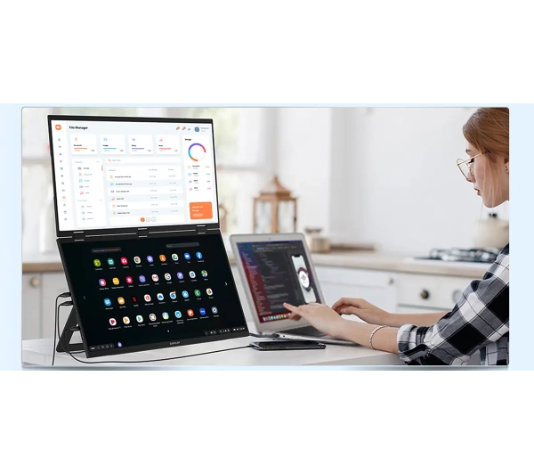 Zeuslap Z18W  2x 18,5" Full HD IPS 120Hz 3ms Przenośny - Kup na Raty - RRSO 0%