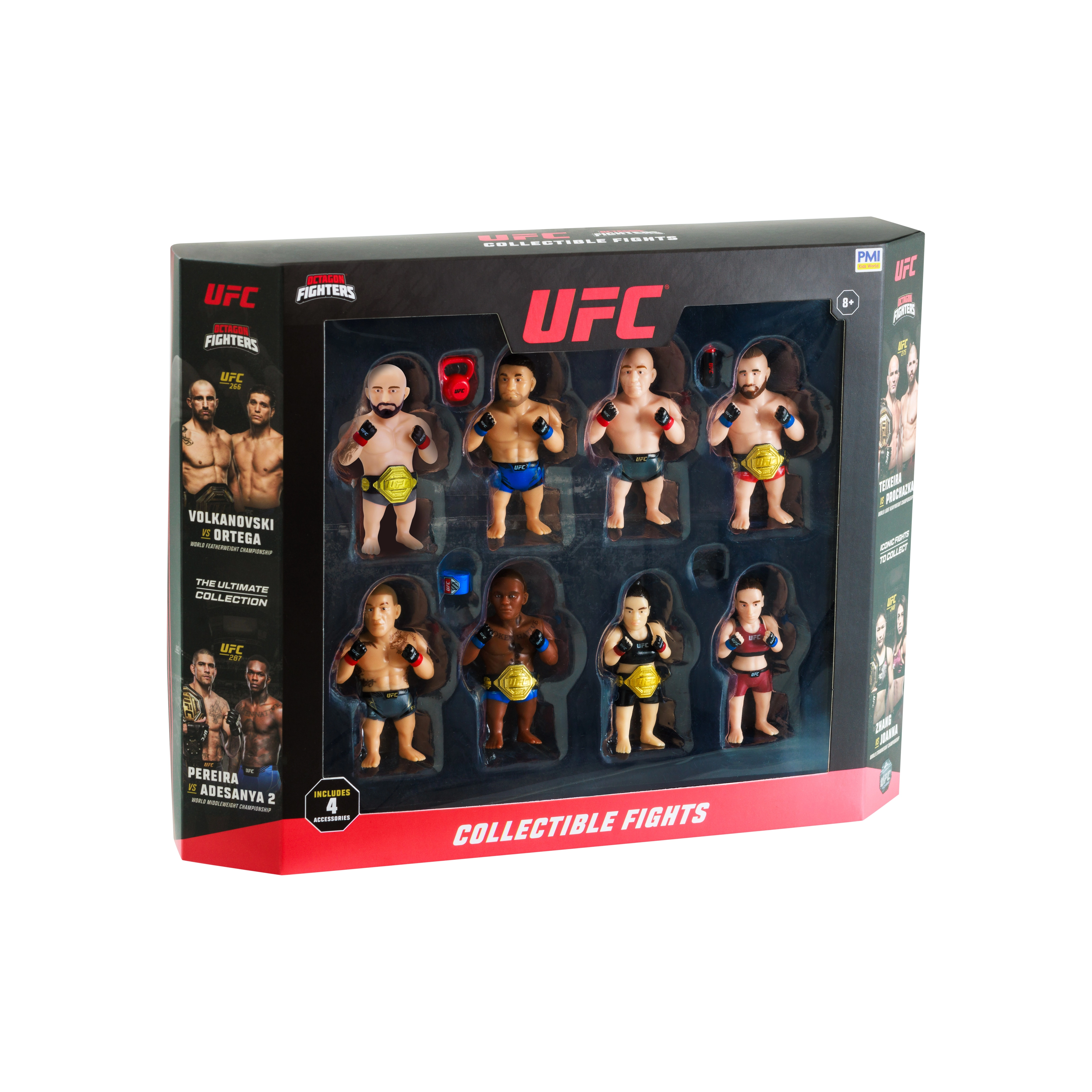Figurka PMI Kids World UFC Octagon Fighters S1 Collectible Fights - 8 Pack Deluxe Box