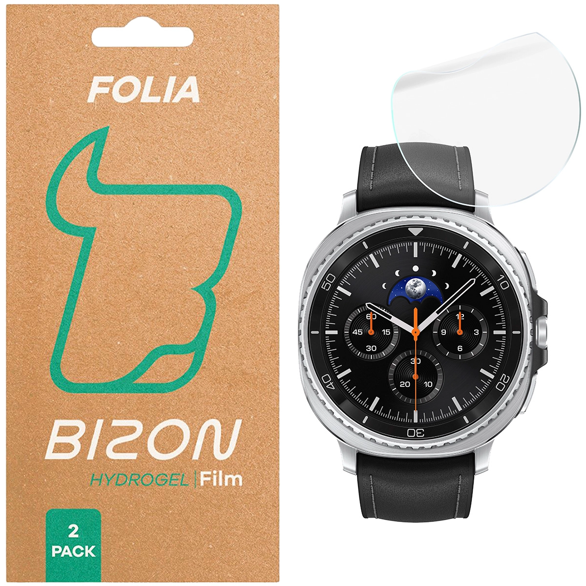 Folia ochronna Bizon matowa Film Sun do Samsung Galaxy Watch 8 Classic 46 mm - 2 sztuki