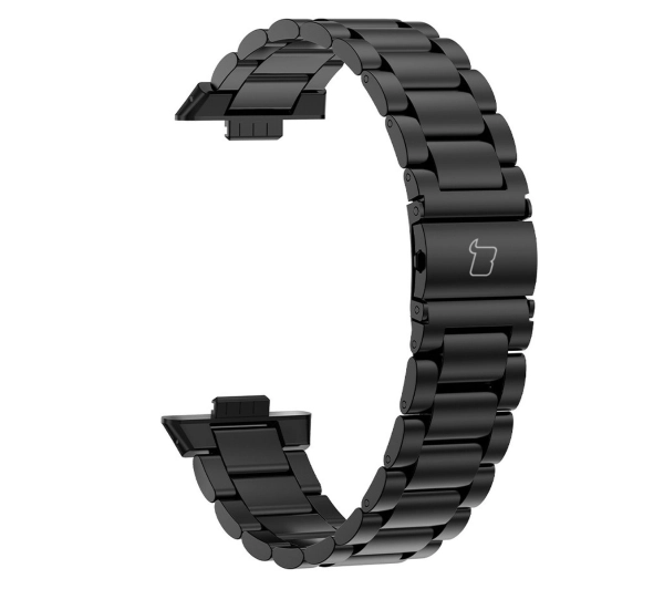 Bizon ze stali nierdzewnej do Huawei Watch Fit 4 / Huawei Watch Fit 4 Pro / Huawei Watch Fit 3 czarny