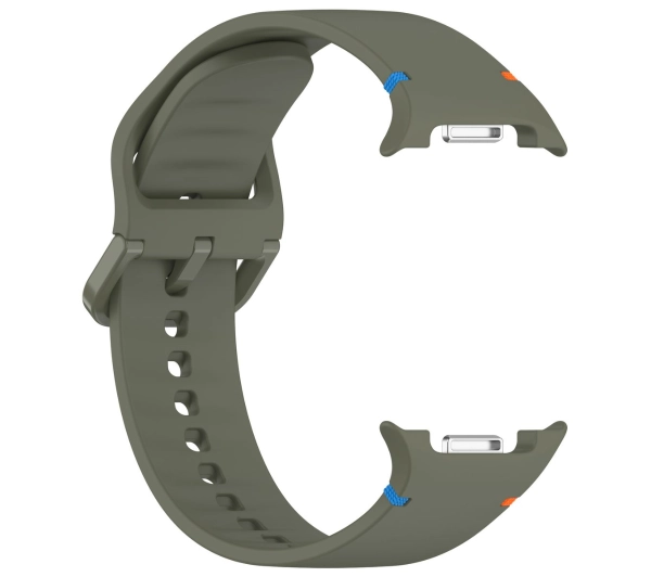 Bizon Strap Watch Silicone G do Samsung Galaxy Watch 8 40 mm / 44 mm / Galaxy Watch 8 Classic 46 mm ciemnozielony