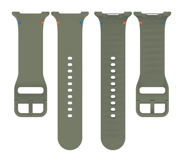 Bizon Strap Watch Silicone G do Samsung Galaxy Watch 8 40 mm / 44 mm / Galaxy Watch 8 Classic 46 mm ciemnozielony