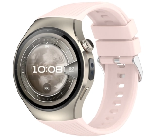 Bizon Strap Watch Silicone S do Huawei Watch 5 46 mm różowy