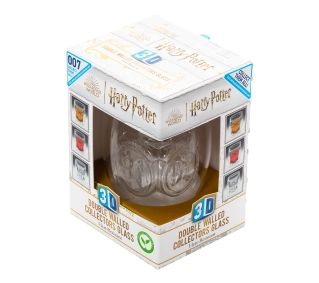 Pyramid 3D Double Walled Collectors Glass) Harry Potter (Platform 9 3/4 Sign)