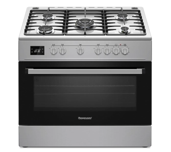 Kuchnia gazowo-elektryczna Ravanson KWGE-K90A Termoobieg Rożen Grill