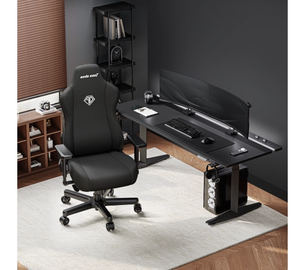 Anda Seat Kaiser 3E XL Gamingowy do 150kg Tkanina Czarny - Kup na Raty - RRSO 0%