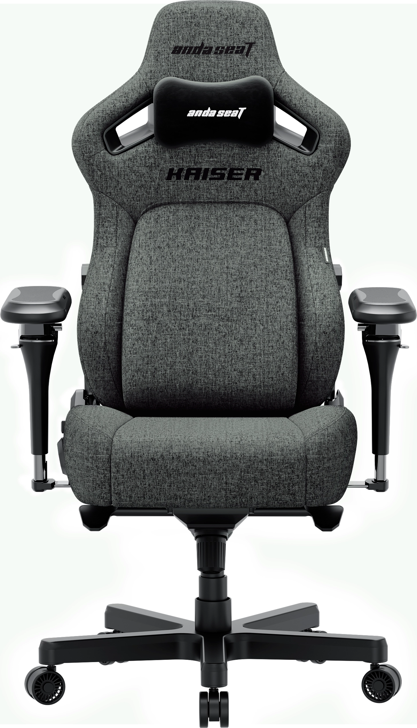 Fotel Anda Seat Kaiser 4 V2 XL Gamingowy do 150kg Tkanina Ciemnoszary