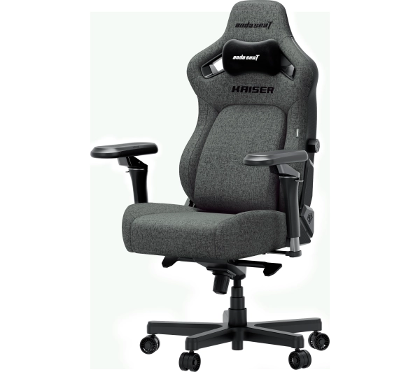 Anda Seat Kaiser 4 V2 XL Gamingowy do 150kg Tkanina Ciemnoszary - Kup na Raty - RRSO 0%