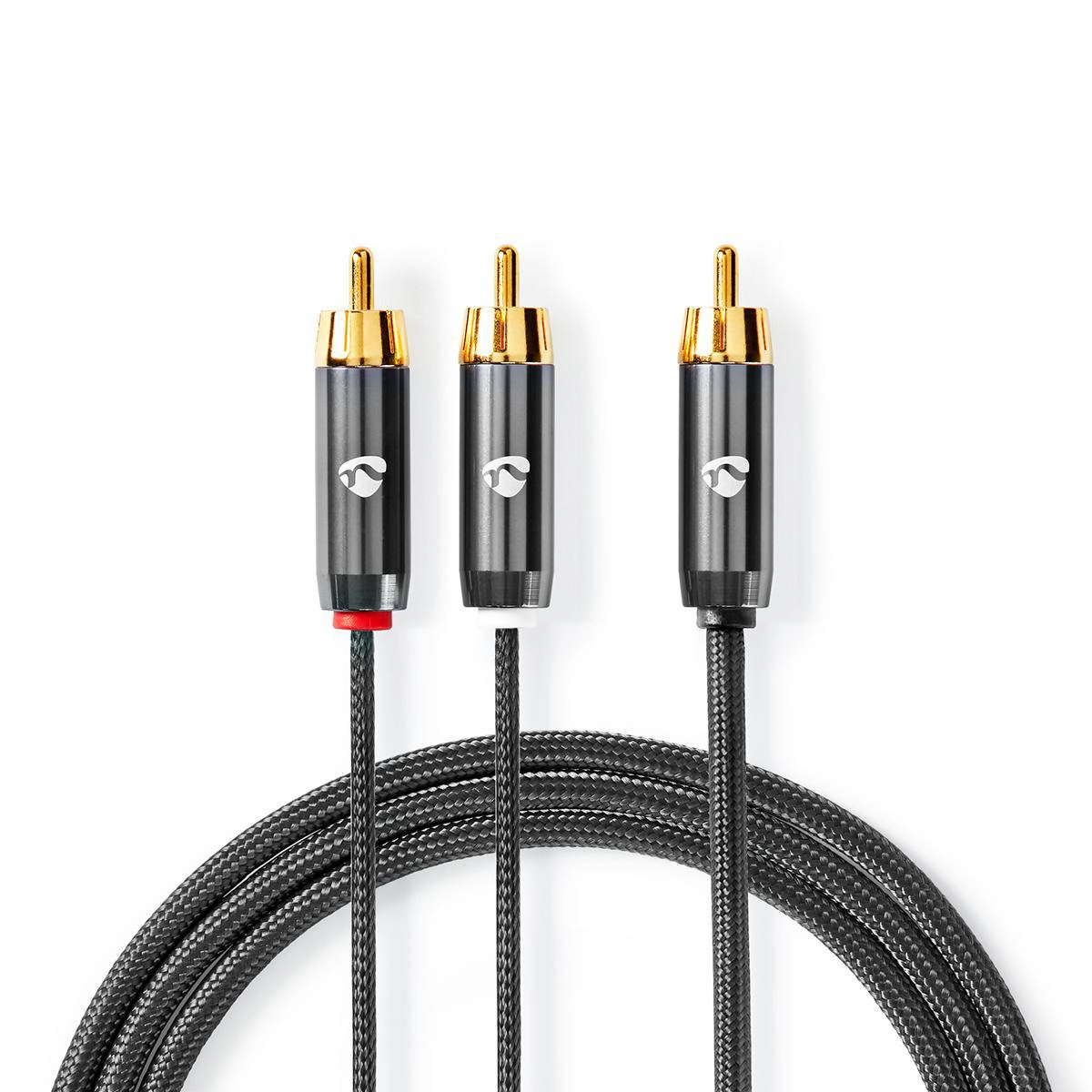Kabel audio Nedis CATB24000GY30 ProfiGold RCA Subwoofer 3m