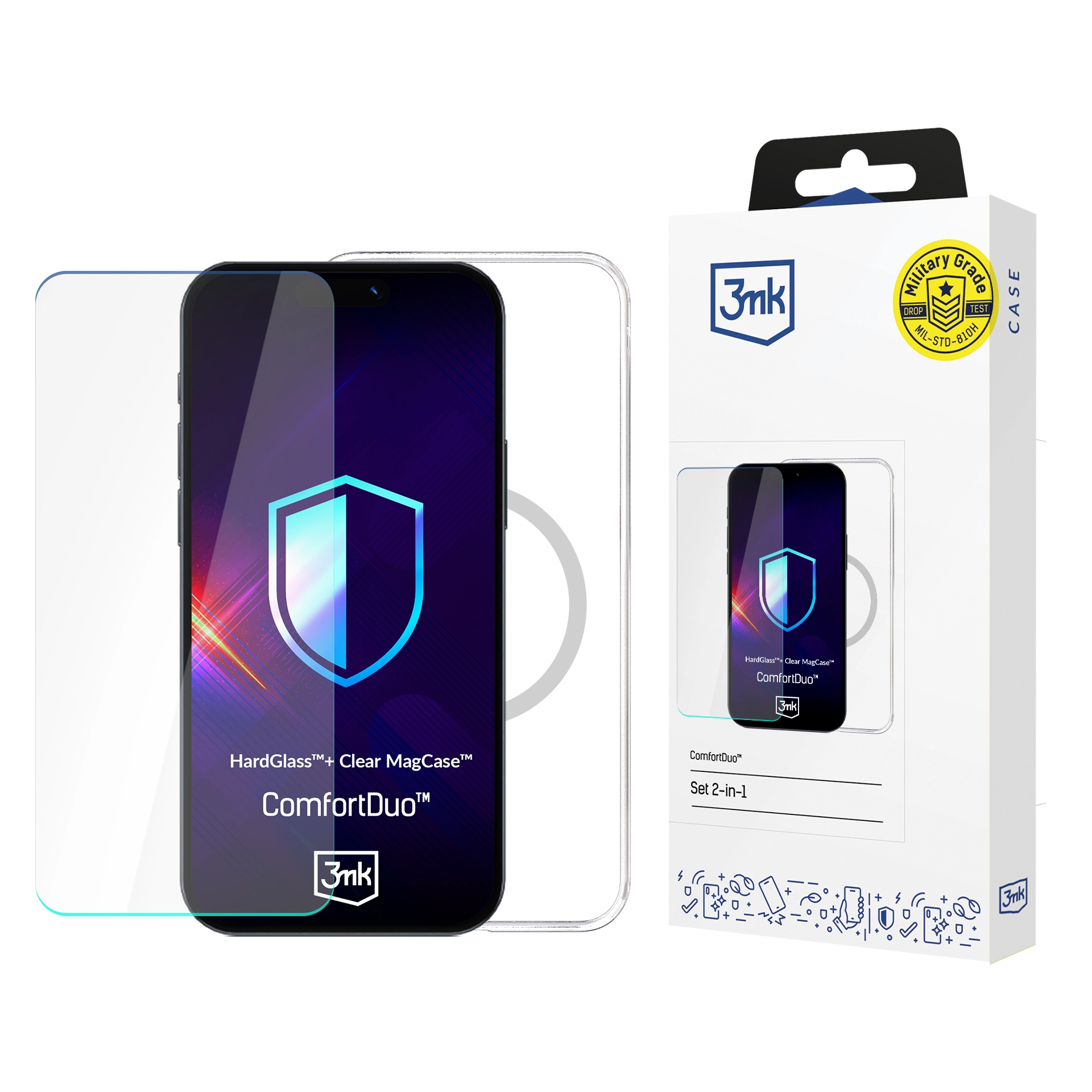Etui 3mk ComfortDuo Clear MagCase do iPhone 17
