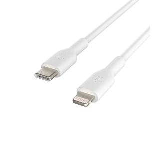 Belkin BoostCharge USB-C do Lightning 1m Biały