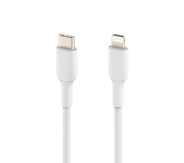Belkin BoostCharge USB-C do Lightning 1m Biały