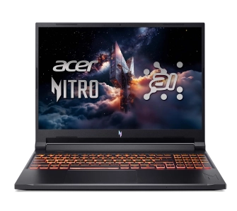 Laptop gamingowy Acer Nitro V 16 AI ANV16-42 16" 180Hz R7 260 16GB RAM 1TB Dysk SSD RTX5060 DLSS4 Win11 Czarny Funkcje AI