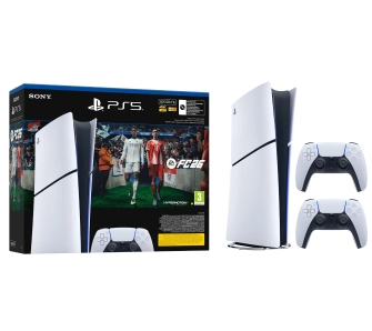 Konsola Sony PlayStation 5 Digital Slim E Chassis (PS5) 825GB EA SPORTS FC 26 Bundle + Dodatkowy Pad