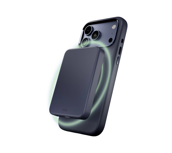 Puro Icon Mag do iPhone 17 Pro Max Granatowy