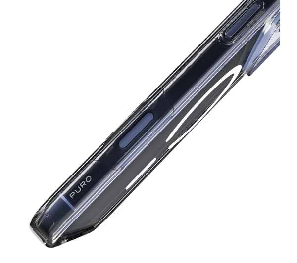 Puro D3O do iPhone 17 Pro Przeźroczysty