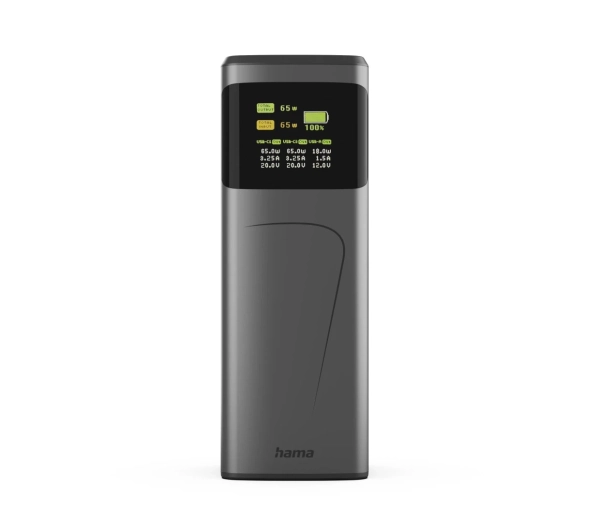 Hama 201741 Power Pack High Power 20000mAh 65W Szary