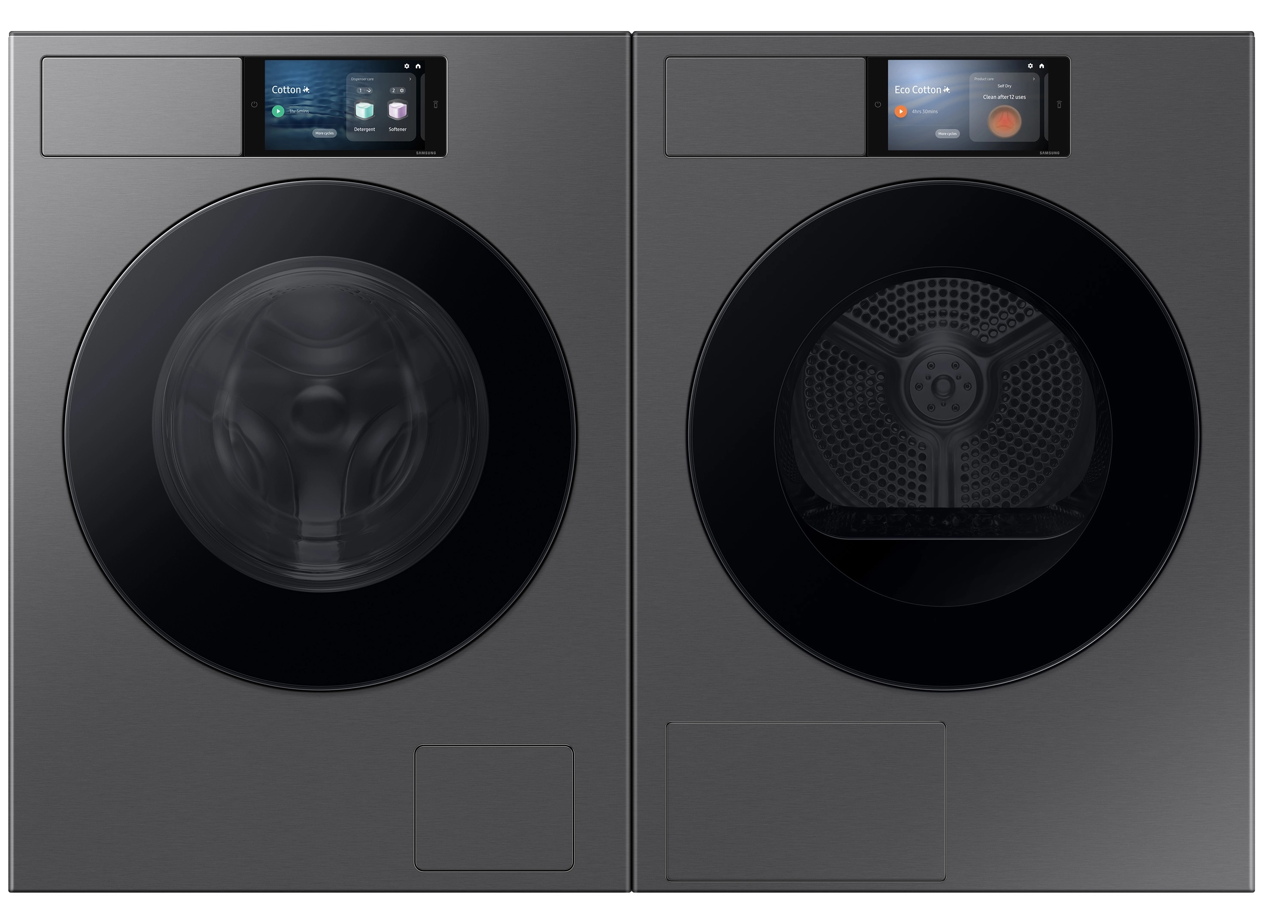 Zestaw Samsung pralka Bespoke WF90F09C4SU4 9kg 1400obr/min + suszarka Bespoke DV90F09F4SU4 60cm 9kg Zdalne sterowanie