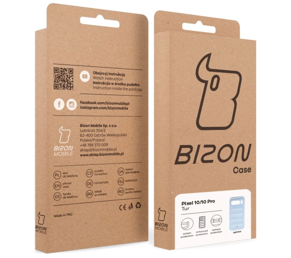 Bizon Pancerne Tur do Google Pixel 10 / 10 Pro Niebieski