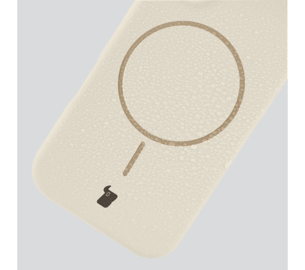 Bizon Silikonowe Soft  z MagSafe do Apple iPhone 17 Pro Ecru