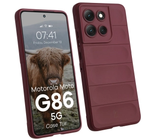 Bizon Pancerne Tur do Motorola Moto G86 Power 5G Fioletowy