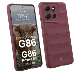 Etui Bizon Pancerne Tur do Motorola Moto G86 5G/G86 Power 5G Fioletowy