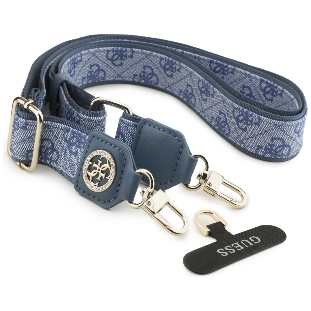 Smycz do telefonu Guess Universal Crossbody 4G Tether Patch Niebieski