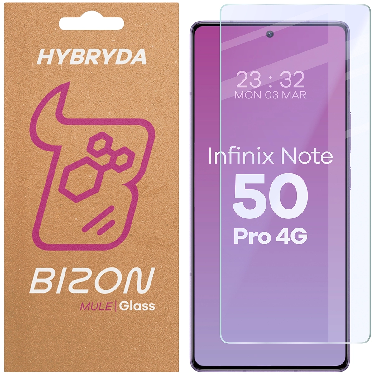Szkło hybrydowe Bizon Elastyczne Mule do Infinix Note 50 Pro 4G