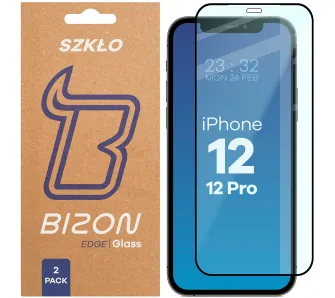 Szkło hartowane Bizon Edge Duo do iPhone 12 / 12 Pro