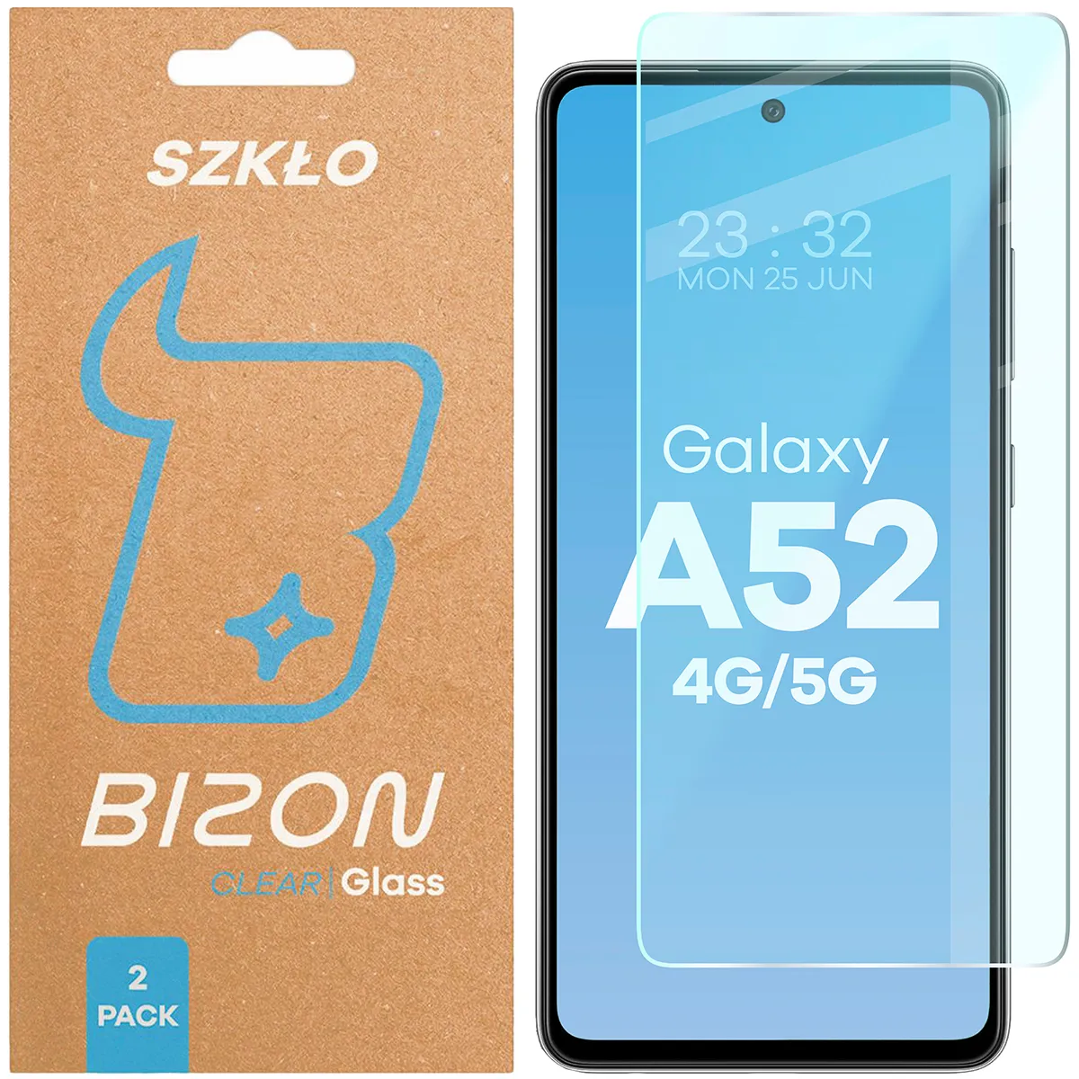 Szkło hartowane Bizon Clear Duo do Samsung Galaxy A52
