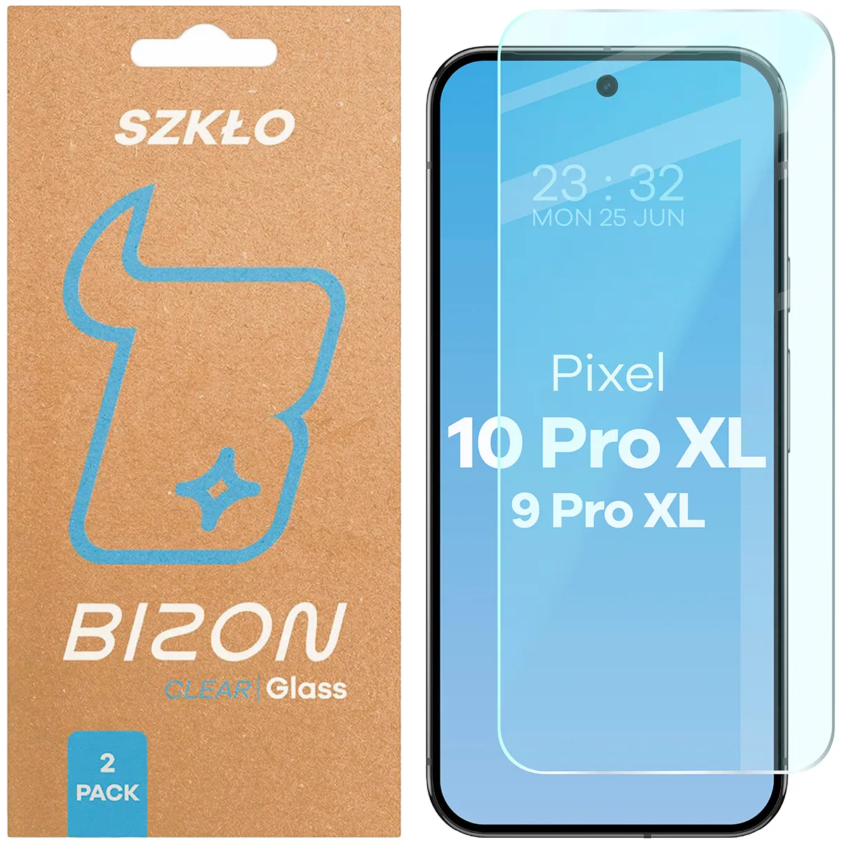 Szkło hartowane Bizon Clear Duo do Google Pixel 10 Pro XL / Google Pixel 9 Pro XL