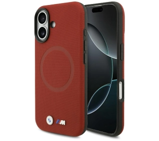 BMW M FW Metal Logo MagSafe do iPhone 17 Czerwony