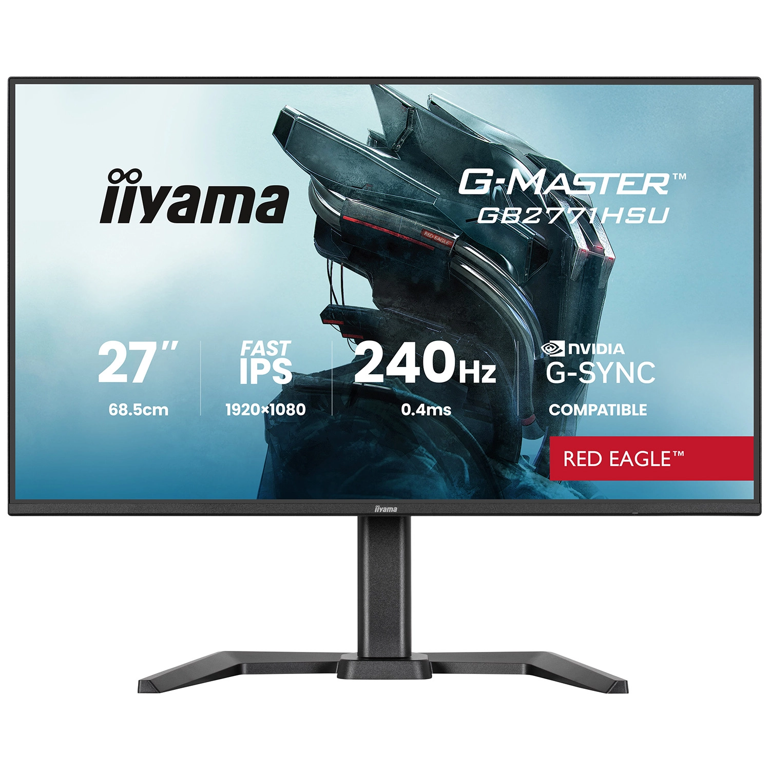Monitor iiyama G-Master Red Eagle GB2771HSU-B1 27" Full HD Fast IPS 240Hz 0.4 MPRT Gamingowy