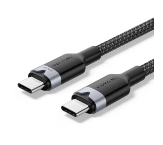 Kabel Vention USB-C do USB-C 2.0 PD 3.1 5A 240W 1m Czarny