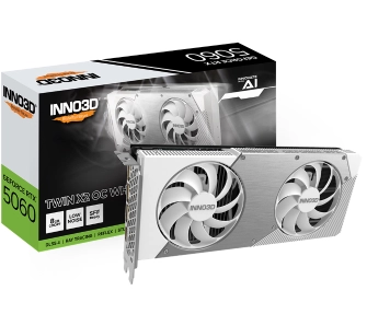 Karta graficzna Inno3D GeForce RTX 5060 Twin X2 OC White 8GB GDDR7 128bit DLSS 4