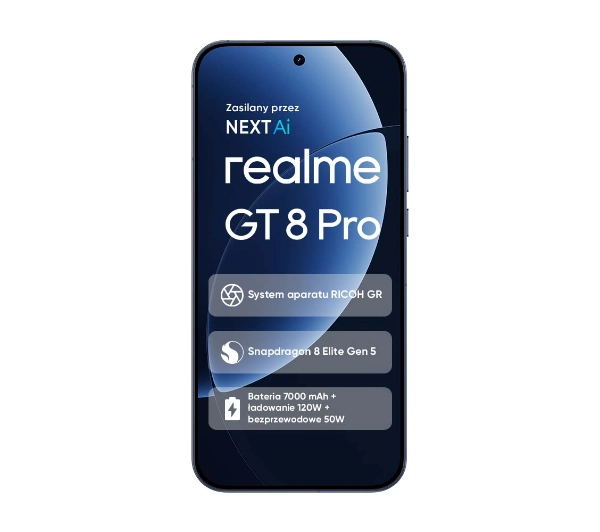 realme GT 8 Pro 12/256GB 6,79" 144Hz 200Mpix Niebieski - Kup na Raty - RRSO 0%