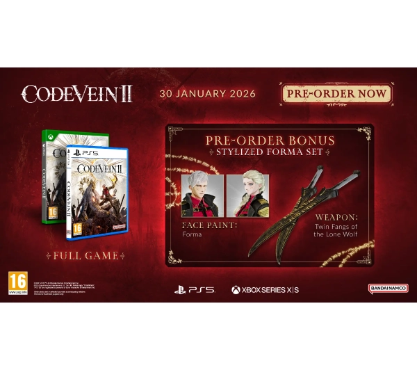 Code Vein II Gra na PS5 - przedsprzedaż