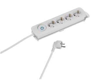 Vivanco 37643  4 gniazda 1,4m Biały