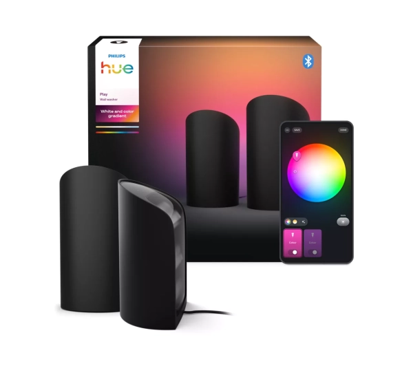 Inteligentne oświetlenie - Philips Hue Play do podświetlenia ściany Czarny 2szt.
