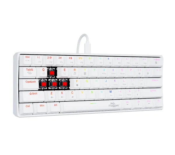 FroggieX PolarStrike RGB Outemu Red Biały