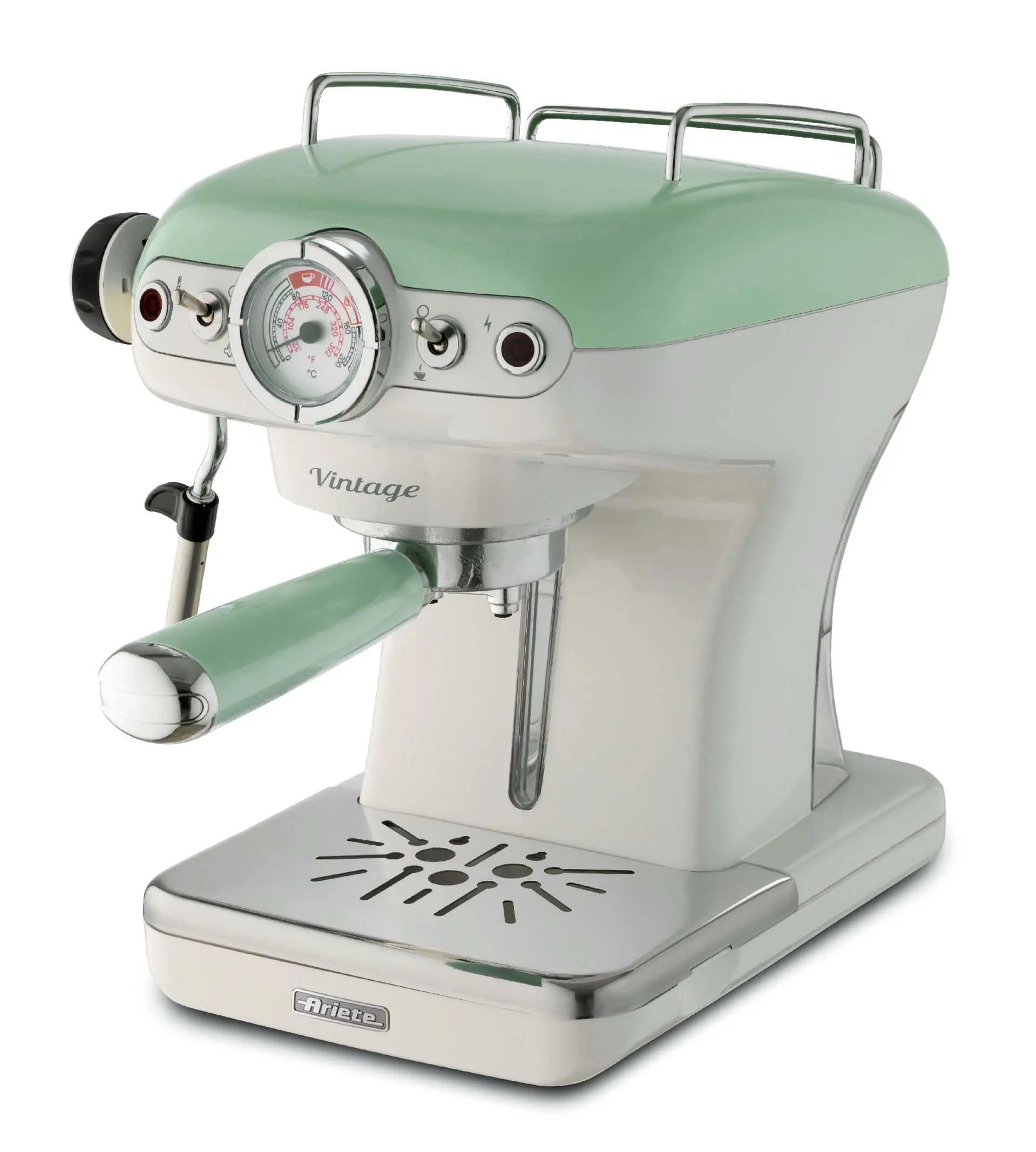 Ekspres kolbowy Ariete Vintage 1389 Zielony Szerokość 28cm