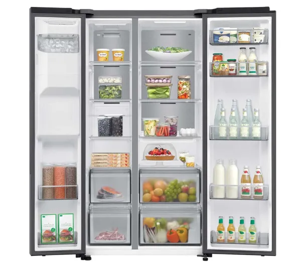 Samsung SBS RS70F64KETEO Funkcje AI Pełny No Frost 178,4cm Kostkarka Zdalne sterowanie Stal Szczotkowana - Kup na Raty - RRSO 0%